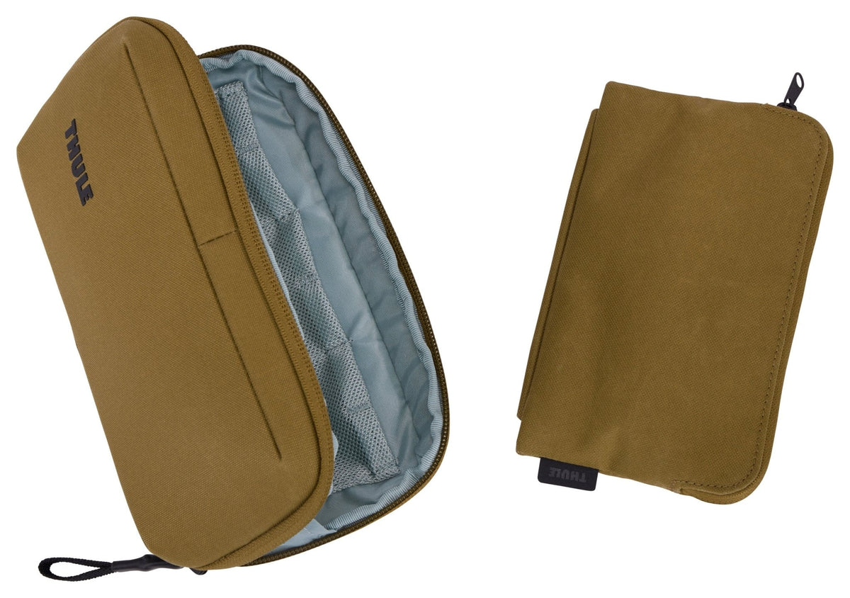 Thule Aion 2-in-1 Travel Organiser - Nutria (RFID Passport Wallet & Tech Pouch)