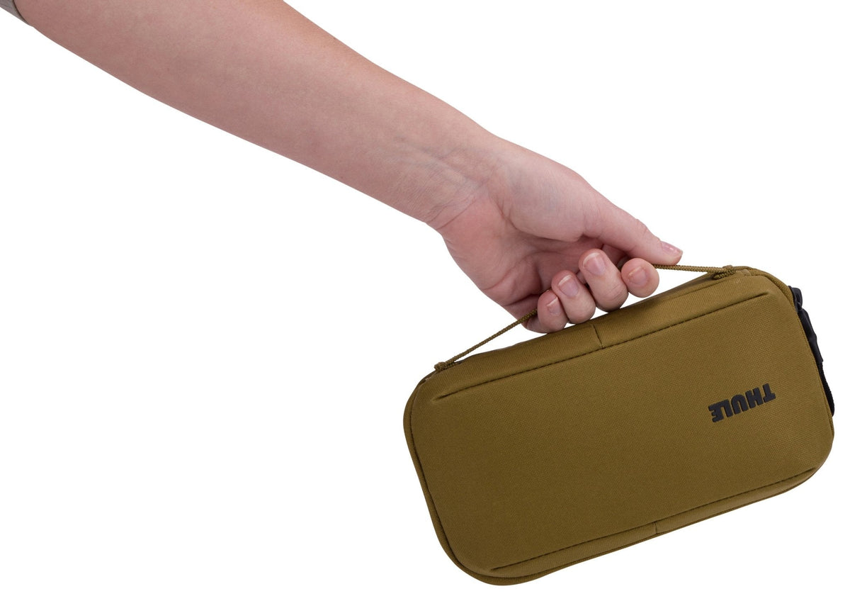 Thule Aion 2-in-1 Travel Organiser - Nutria (RFID Passport Wallet & Tech Pouch)
