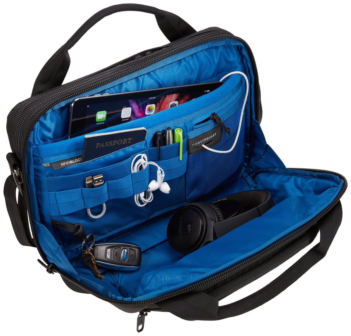 Thule Crossover 2 13.3" Laptop Attache Bag - Black (Briefcase w/ RFID Pocket)