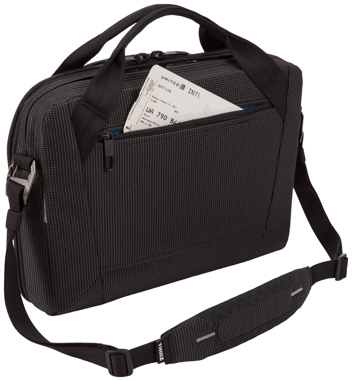 Thule Crossover 2 13.3" Laptop Attache Bag - Black (Briefcase w/ RFID Pocket)