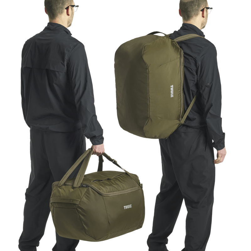 Thule EnRoute 60L Duffel Travel Bag - Natural Green (Convertible Duffle Backpack)