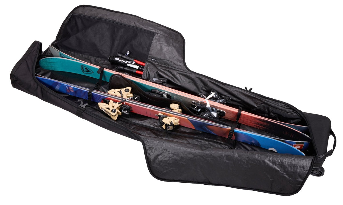 Thule RoundTrip 192cm Ski Roller Padded Bag - Black (Fits 2 Pairs of Skis)