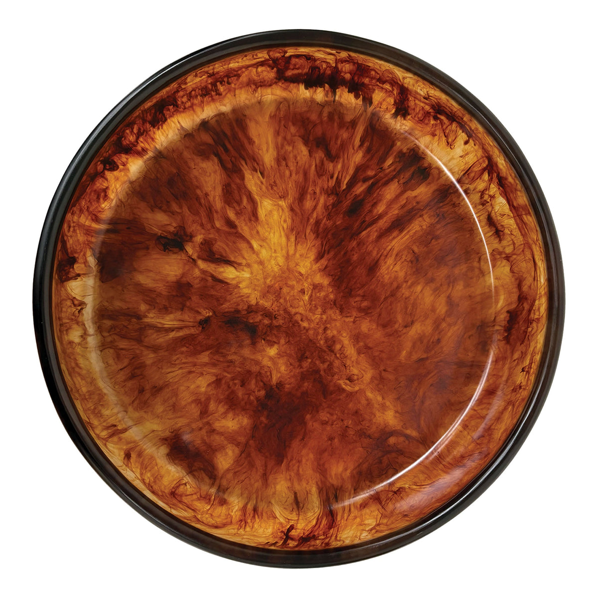Urban Attitude GAB Extra Large Decorative Resin Bowl - Dark Cocoa (59.5cm W x 12.5cm H)