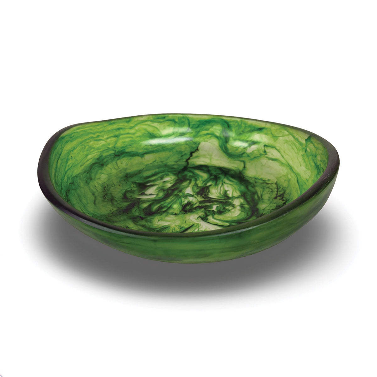 Urban Attitude JADE Medium Decorative Resin Bowl - Sage Mist (28cm L x 27cm W)