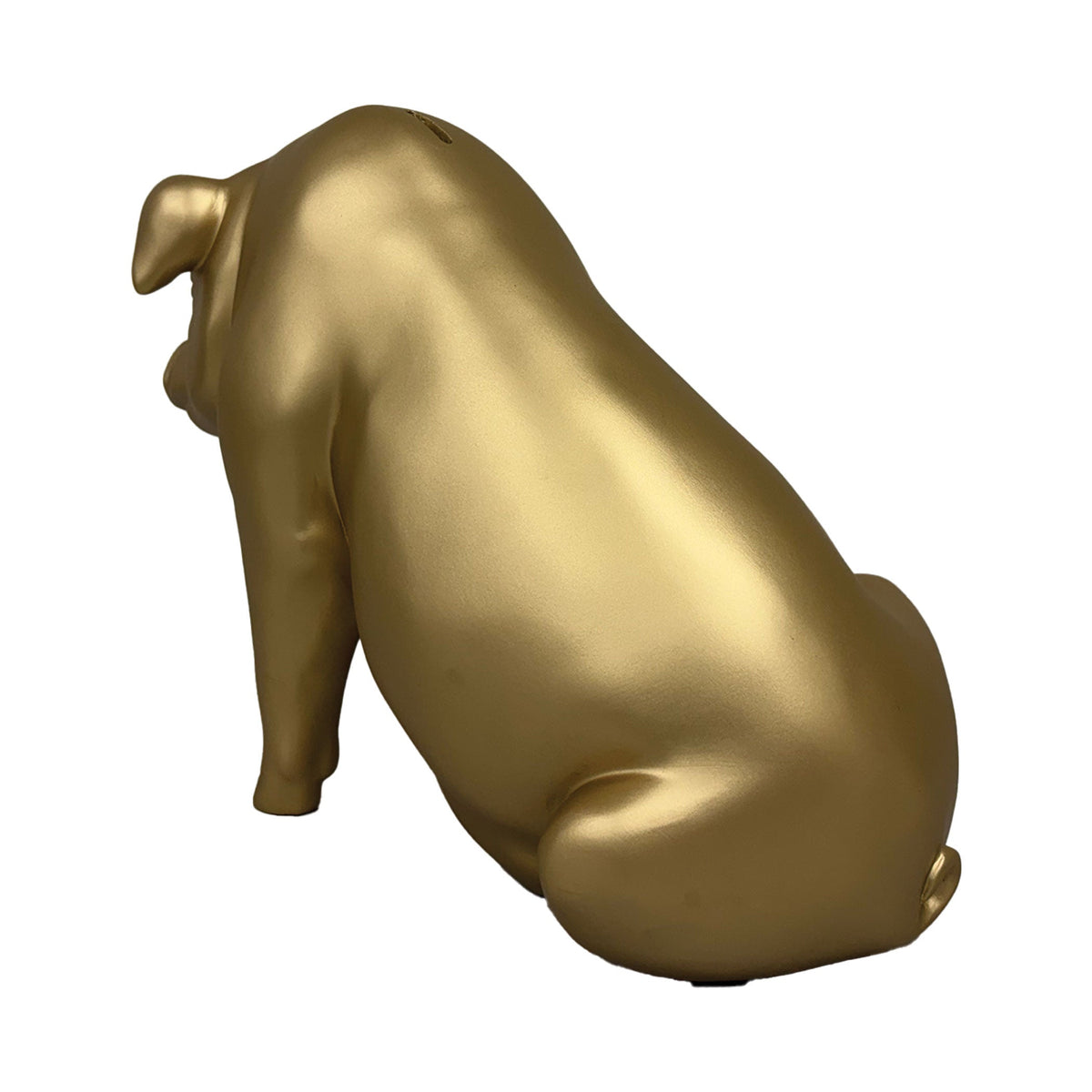 Urban Attitude Pig Resin Money Box - Matte Gold (Piggy Bank)