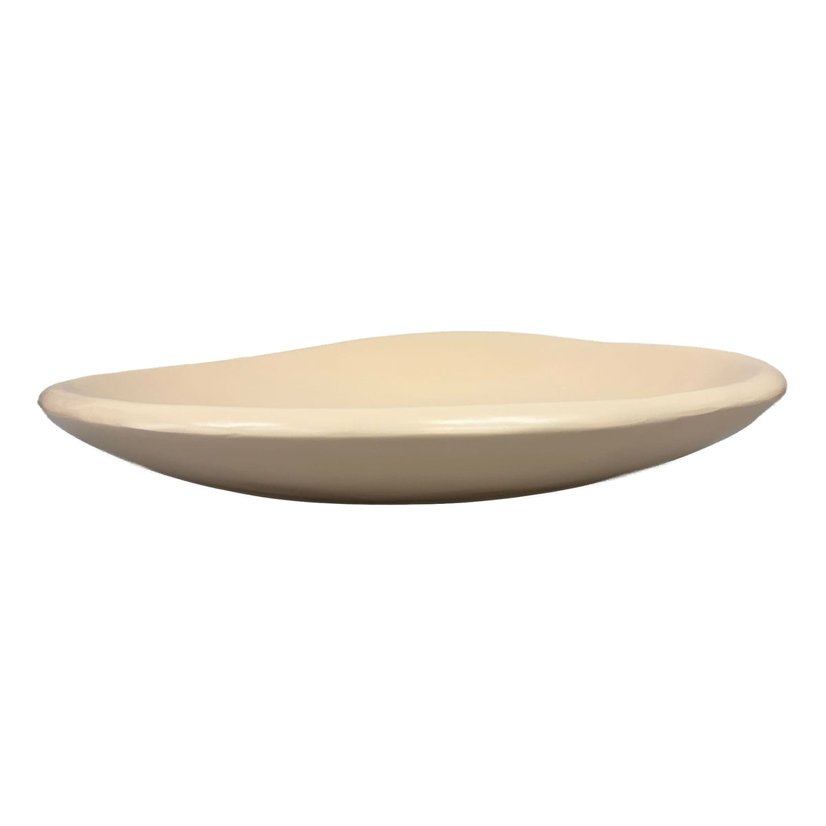 Urban Attitude SHAY Extra Large Decorative Resin Bowl - Stone Ivory (60cm L x 52.5cm W)