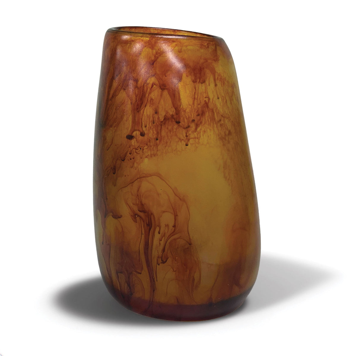 Urban Attitude RACH Large Resin Vase - Burnt Amber (25.5cm H x 17cm W)