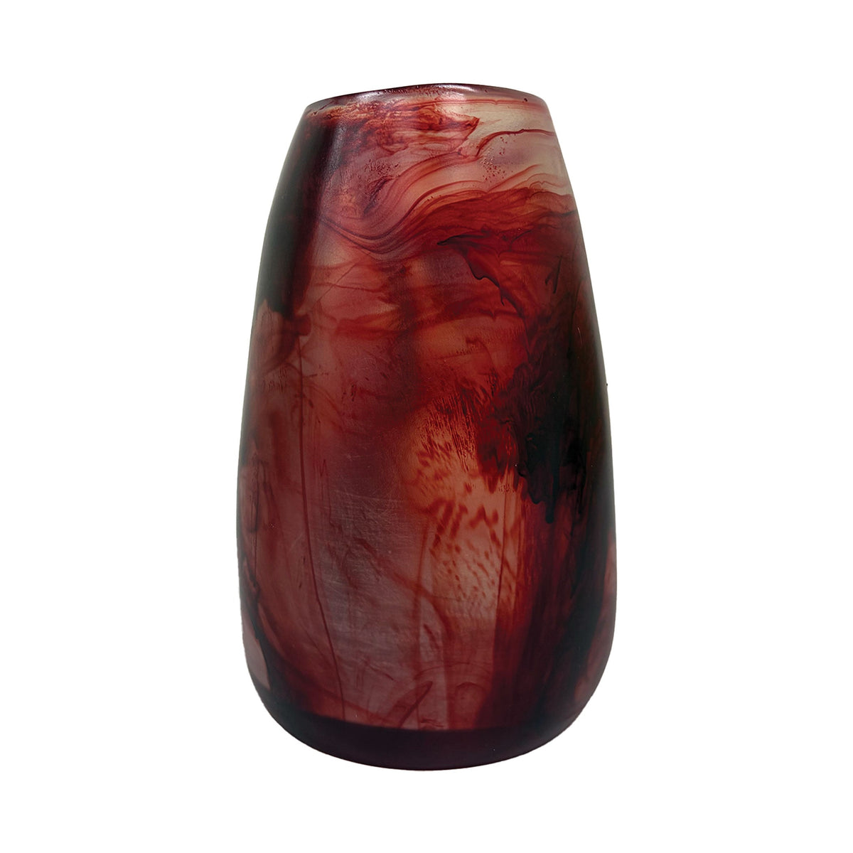 Urban Attitude RACH Large Resin Vase - Berry Red (25.5cm H x 17cm W)