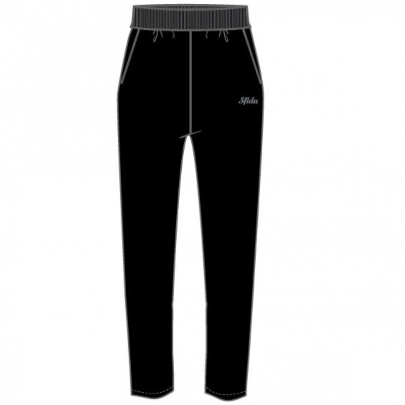 Sfida Elementary Womens Fleece Track Pants - Black (Trackies/Sweatpants)