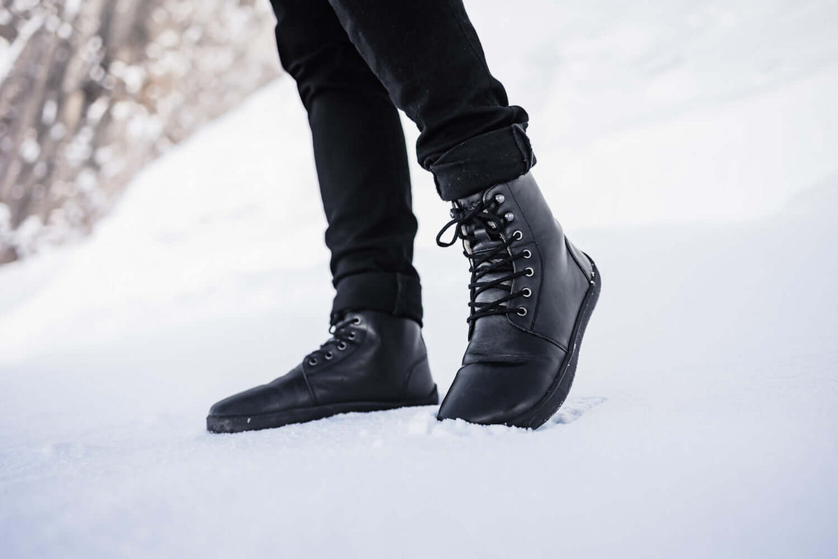 Be Lenka Unisex Winter 3.0 Barefoot Boots - Black (Merino Wool Lined)