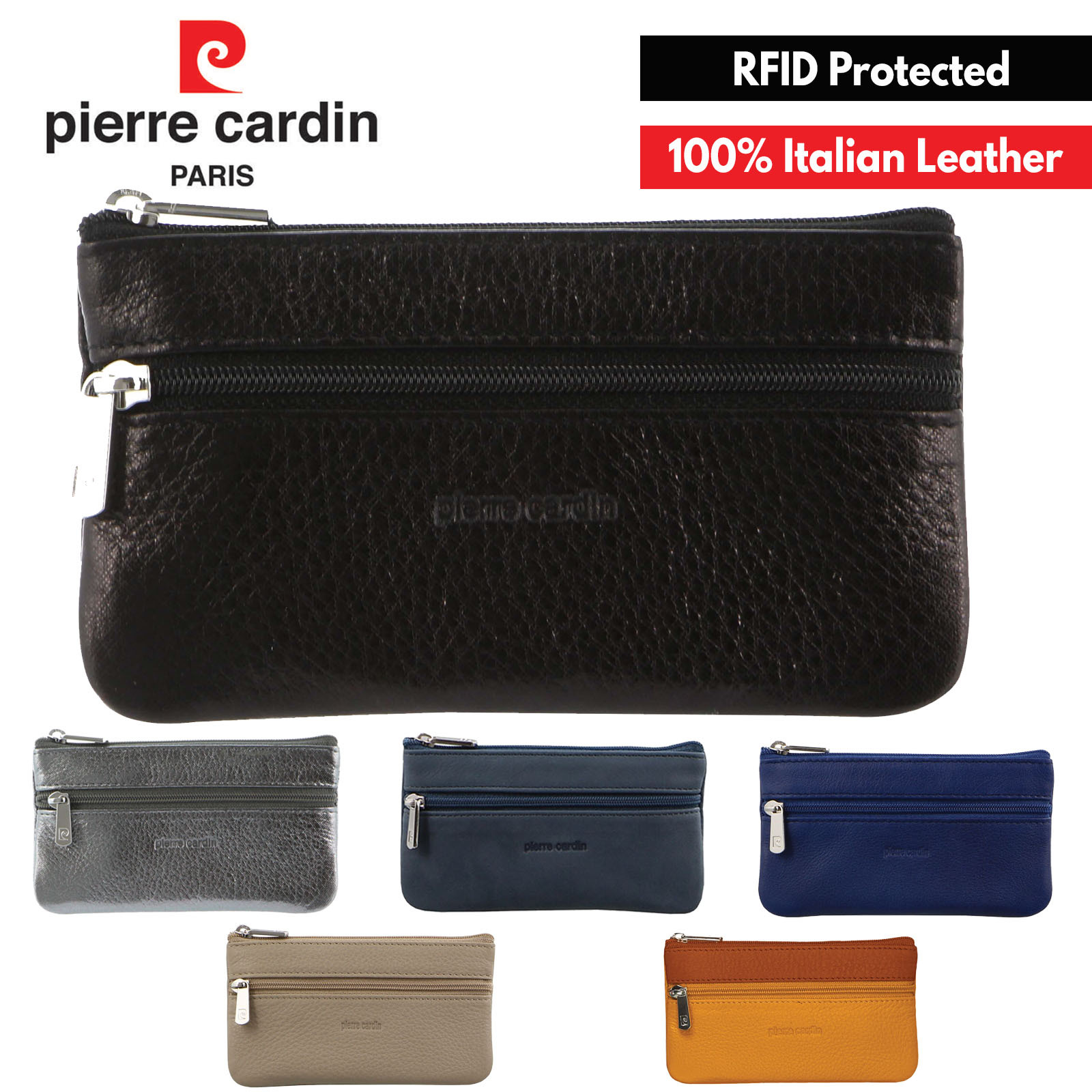 Ladies Real Leather RFID Purse for 17 Cards Notes Coins in 6 colours 