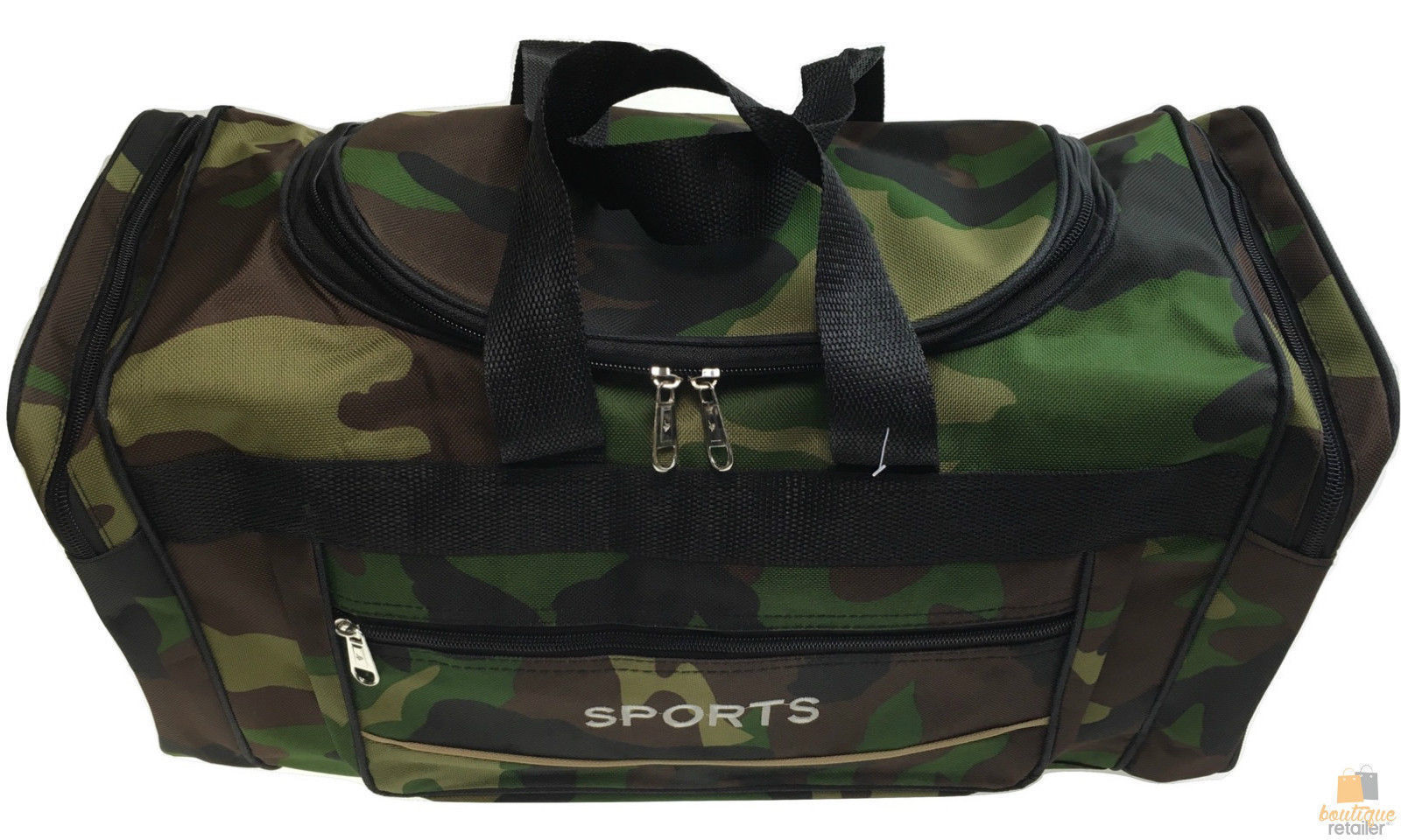 CAMO SPORTS BAG Gym Duffle Travel Water Resistant with Shoulder Strap Camouflage | eBay