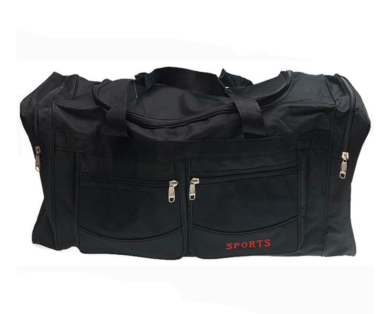 EXTRA LARGE Sports Duffle Bag Gym Canvas Duffel Travel Foldable - Black
