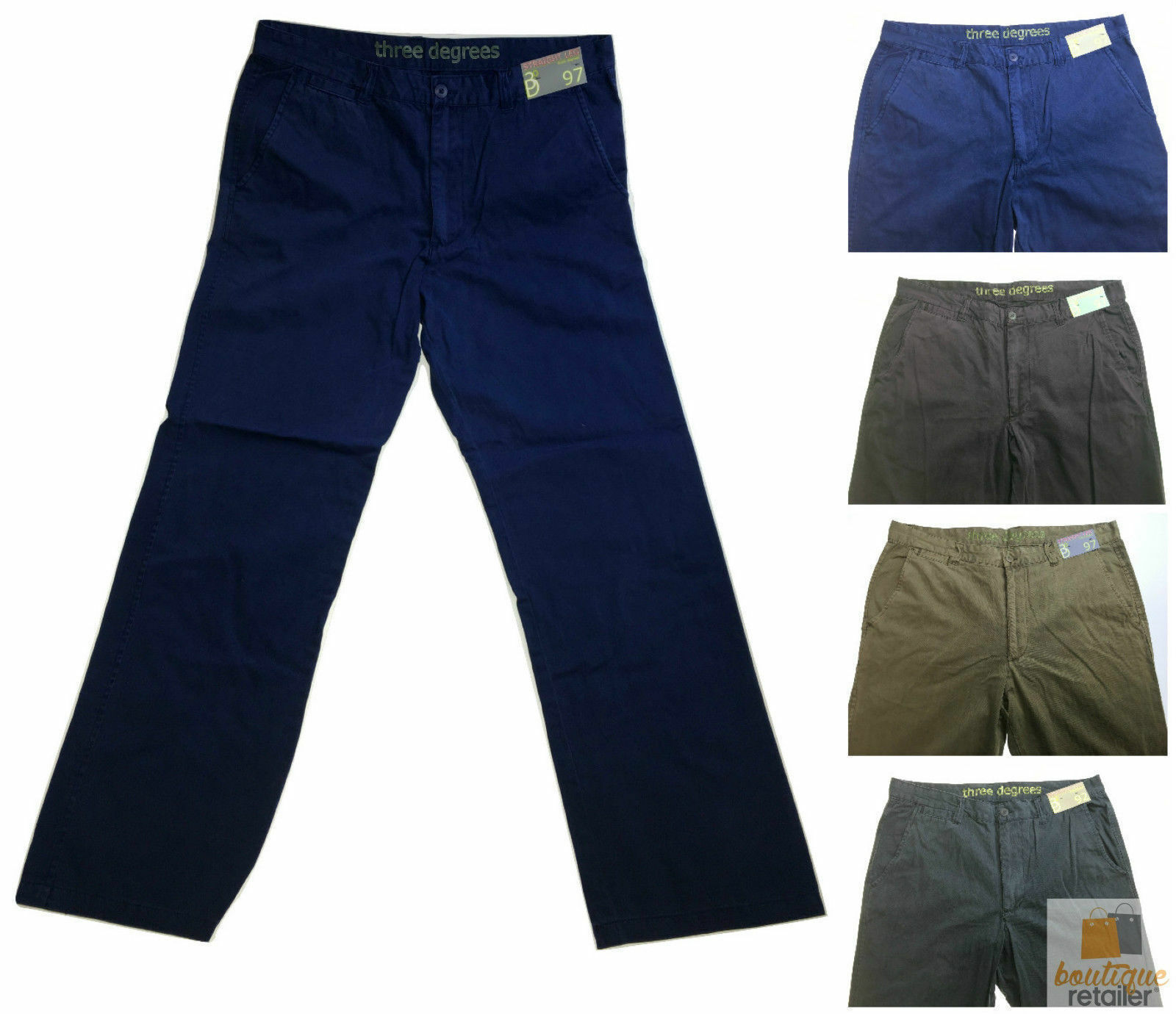 MENS,CHINOS 100% COTTON Pants Casual Trousers Designer Straight Leg