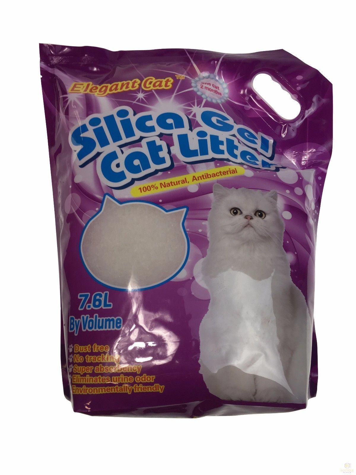 7.6L Silica Gel Cat Litter Kitty Crystals Silicone NonToxic Natural