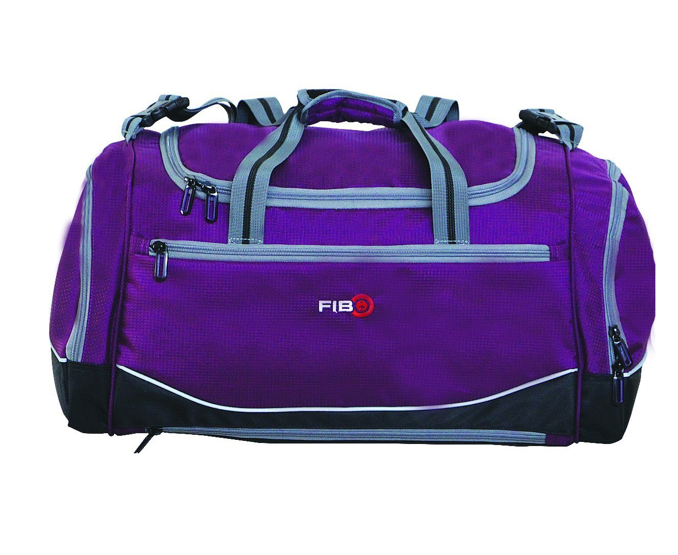 FIB 24&quot; Heavy Duty Travel Duffle Bag Tote Sports Gym w Shoulder Straps - Purple