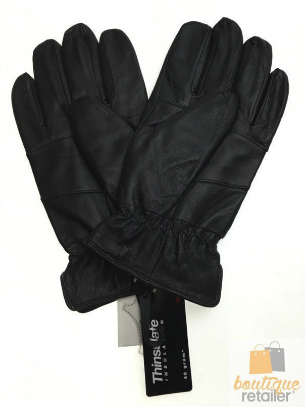 Mid West 3m Thinsulate Glacial+Therm knit,leather,wool Mens Gloves #458THKW 
