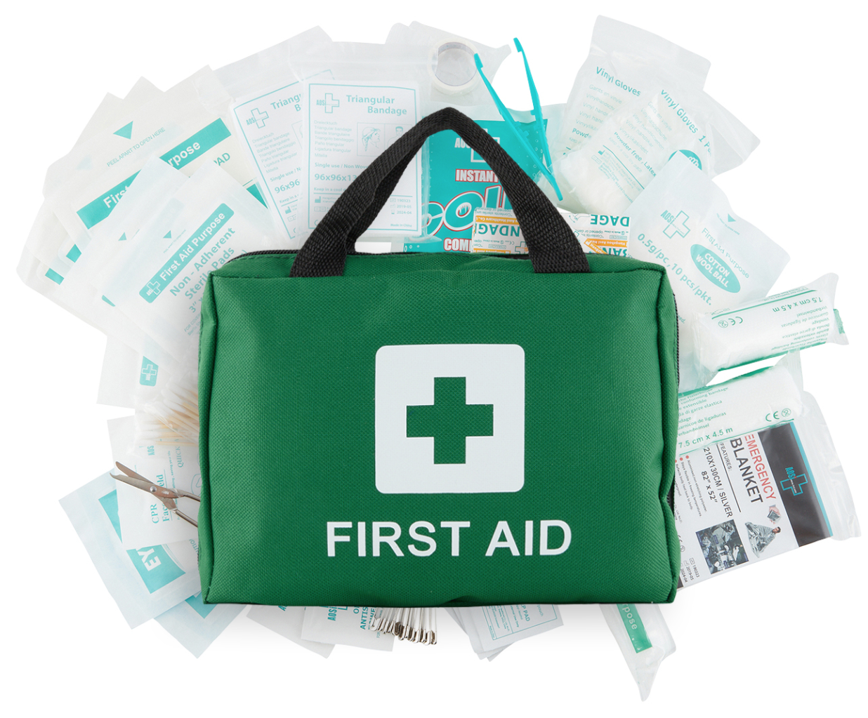 210PCS Emergency First Aid Kit Medical Travel Set Workplace Family Safety Office 