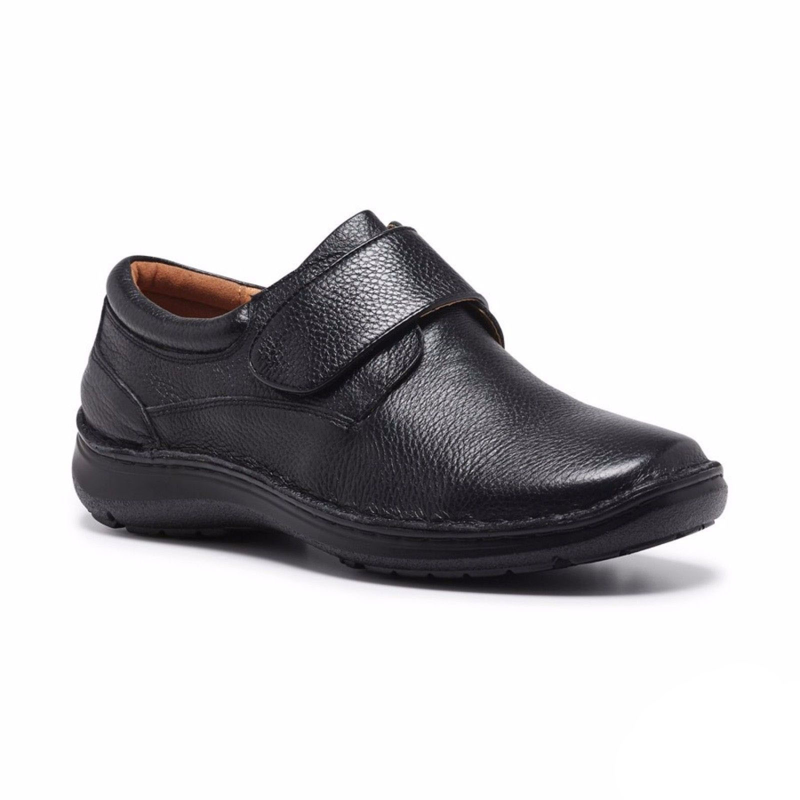 HUSH,PUPPIES BLOKE Leather Shoes Slip On Extra Wide Work All Day Comfort