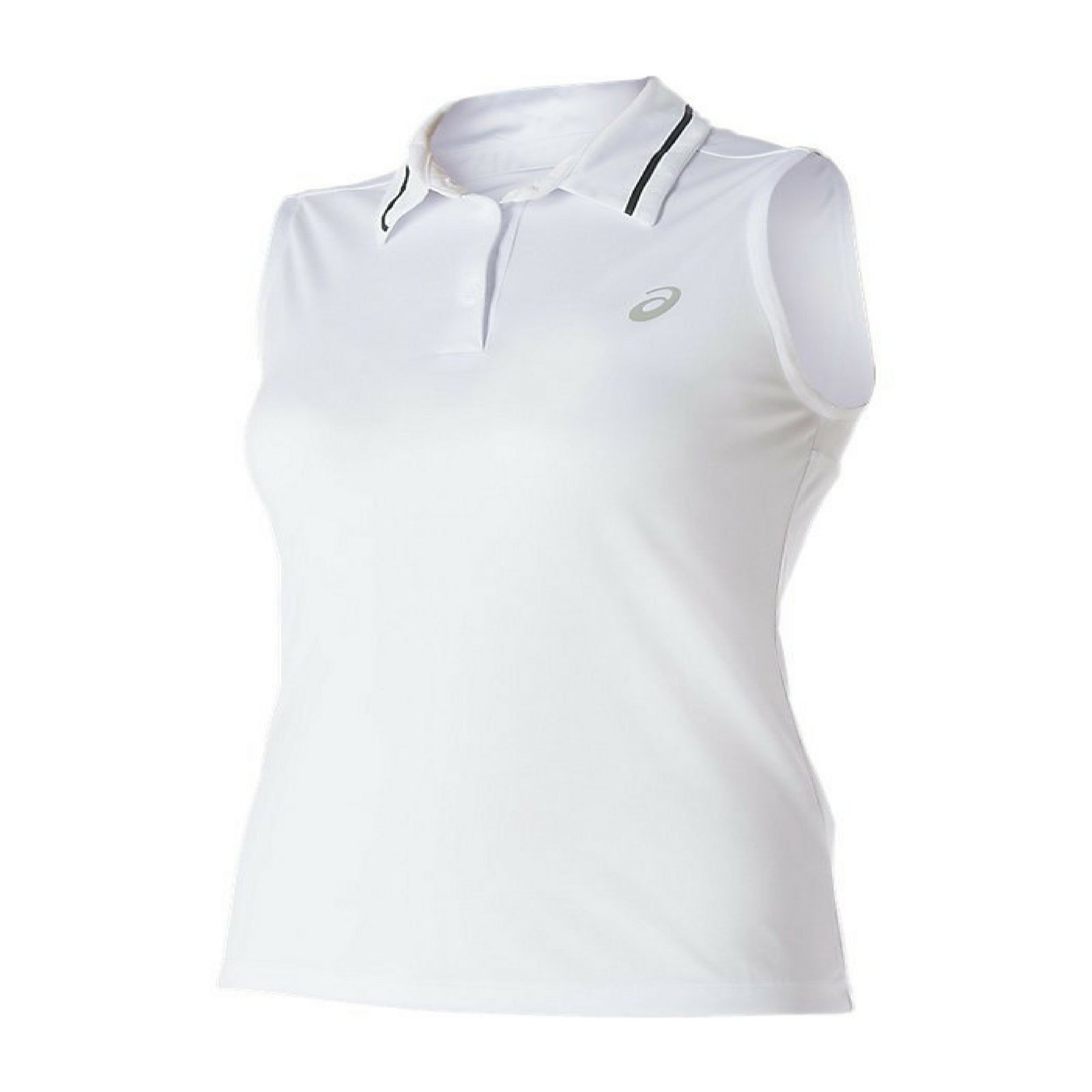 ASICS,Women's Club Sleeveless Polo Top Tennis Workout White