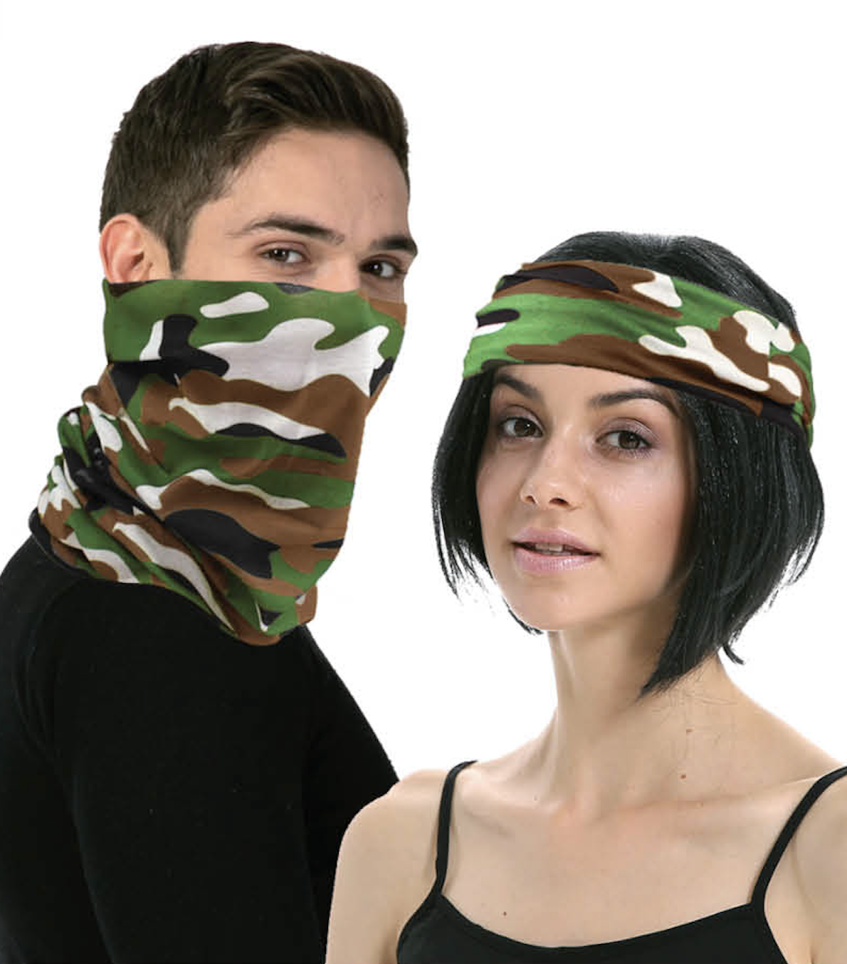 Multi,Functional Tube Bandana Head Scarf Face Cover Mask Camo Army