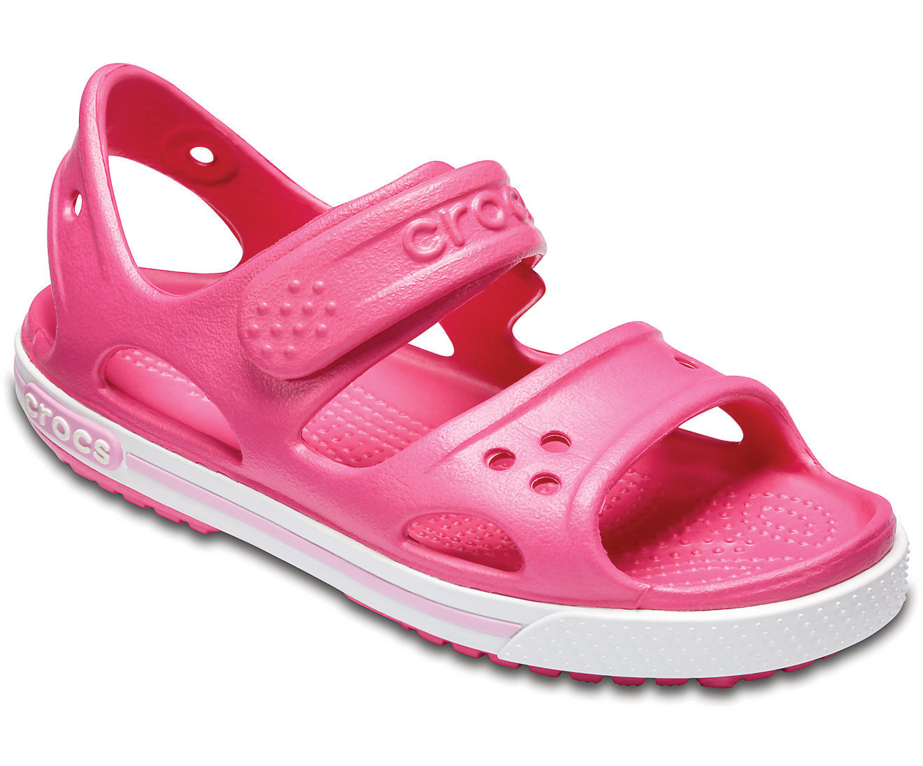 crocs Sandale Crocband II Sandal Kids Paradise Pink/Carnation Croslite Normal Ki