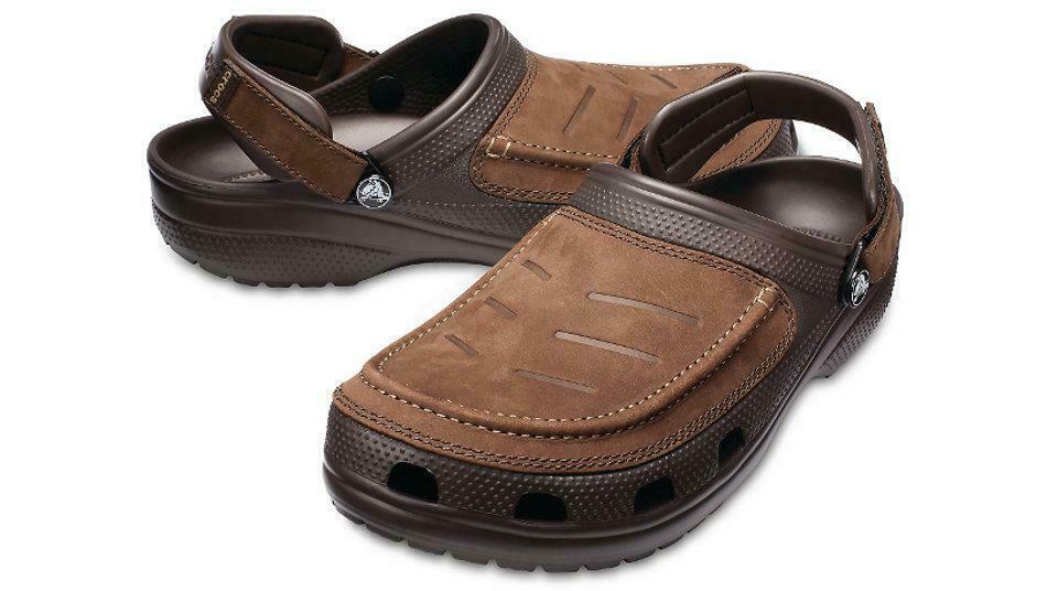 crocs mens leather sandals