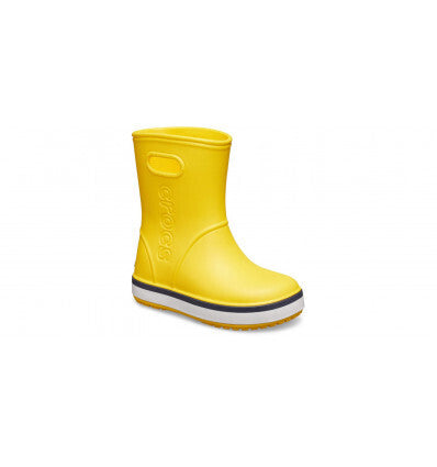 Crocs,Kid's Crocband Rain Gum Boots Shoes Waterproof Childrens Yellow