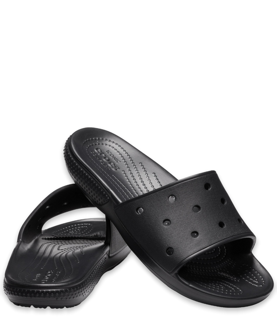 Crocs,Men's Classic Slide Sandals - Black