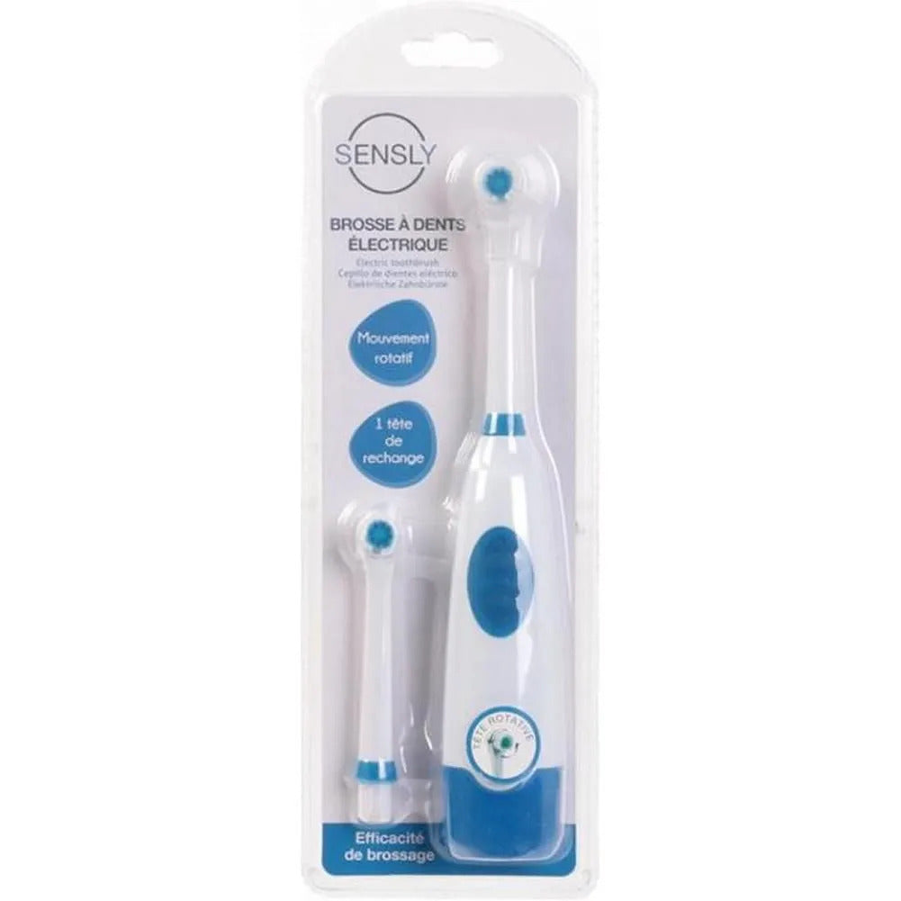 SENSLY,Electric Toothbrush Dual Battery Operated Adults Assorted Colours