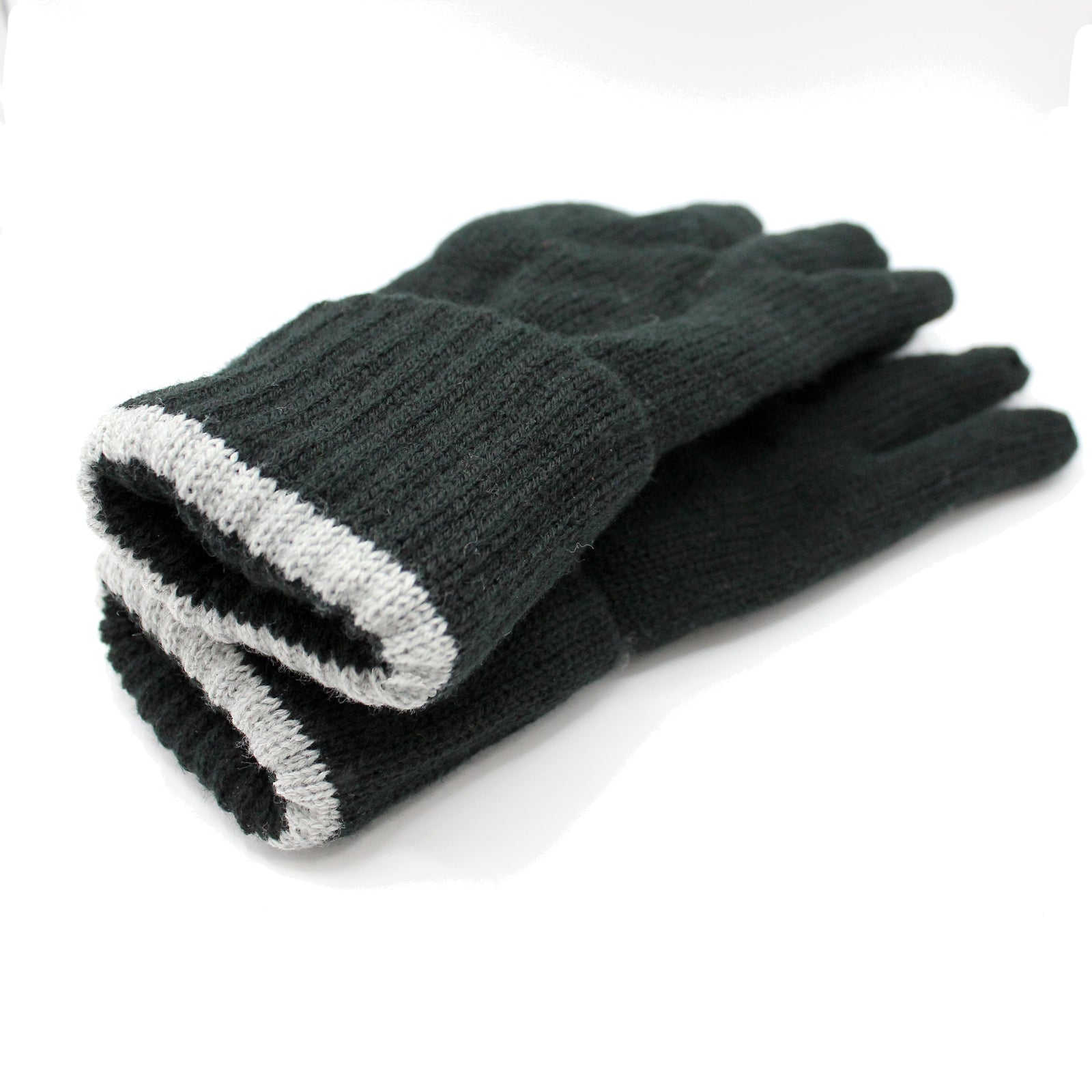 Dents,Men's Knit 3M Thinsulate Gloves Warm Winter Black/Grey