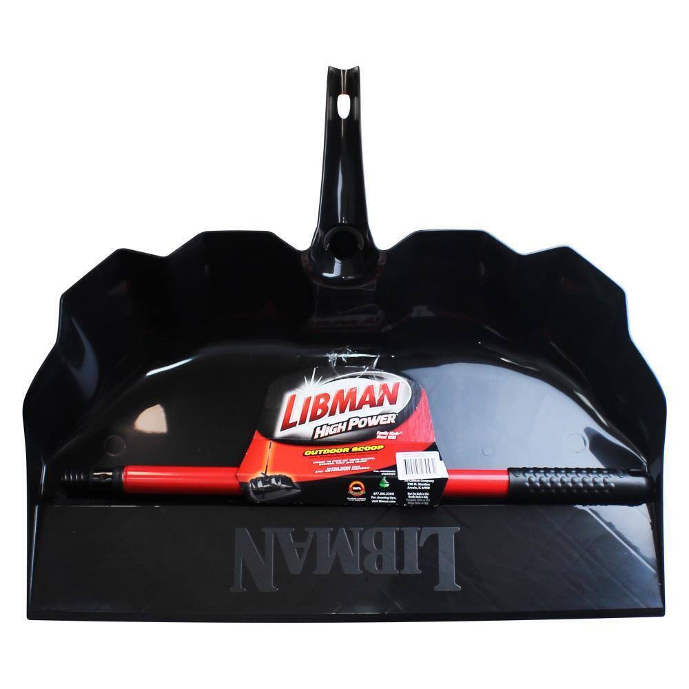 Libman,High Power Outdoor Scoop Extra Wide Pan & Extension Handle