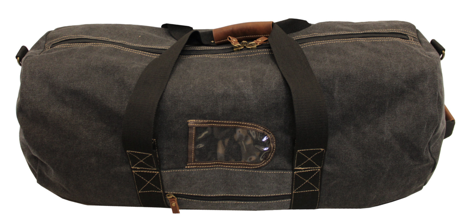FIB 70cm Canvas Duffle Bag Travel Heavy Duty Large - Black | eBay