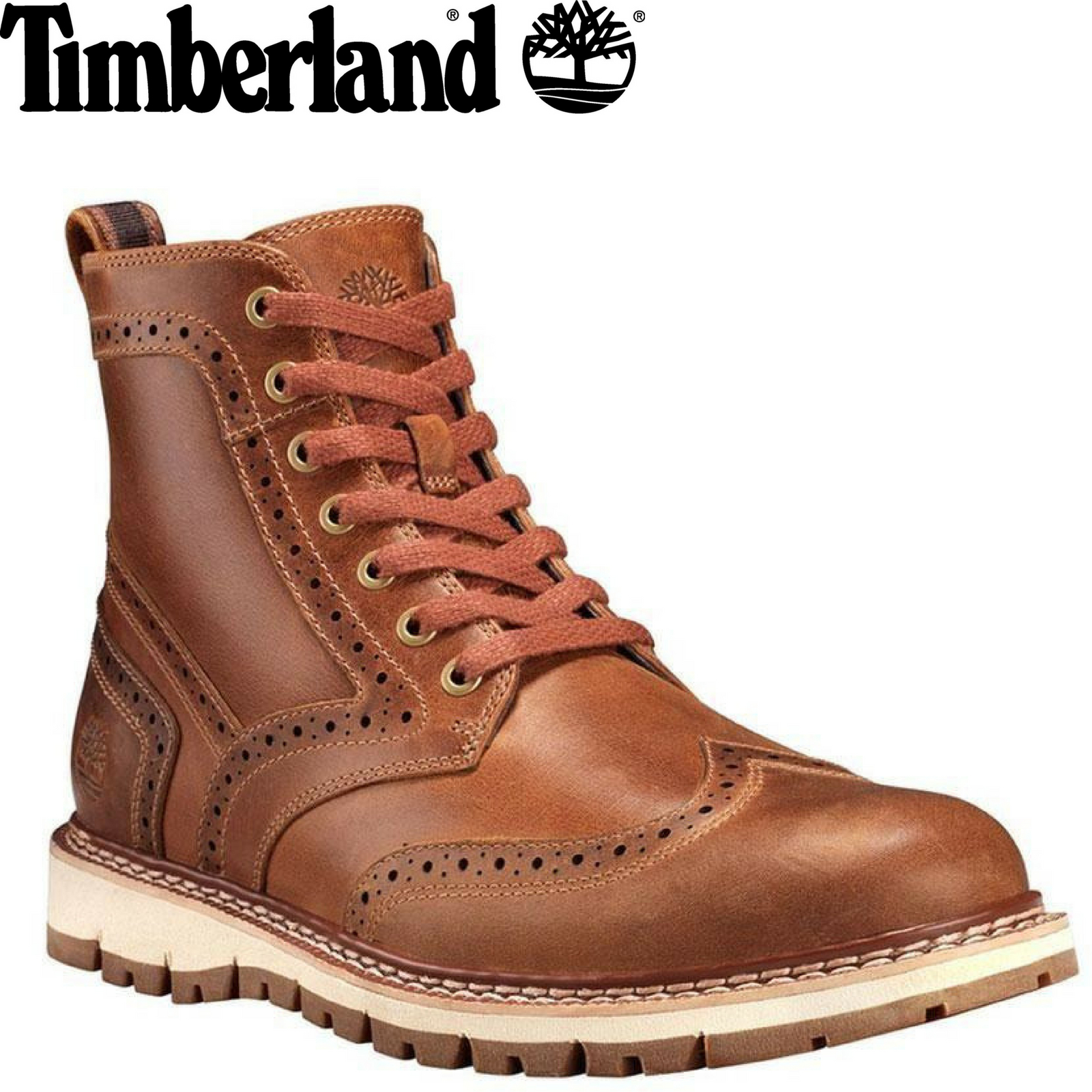 timberland brogue wingtip boots