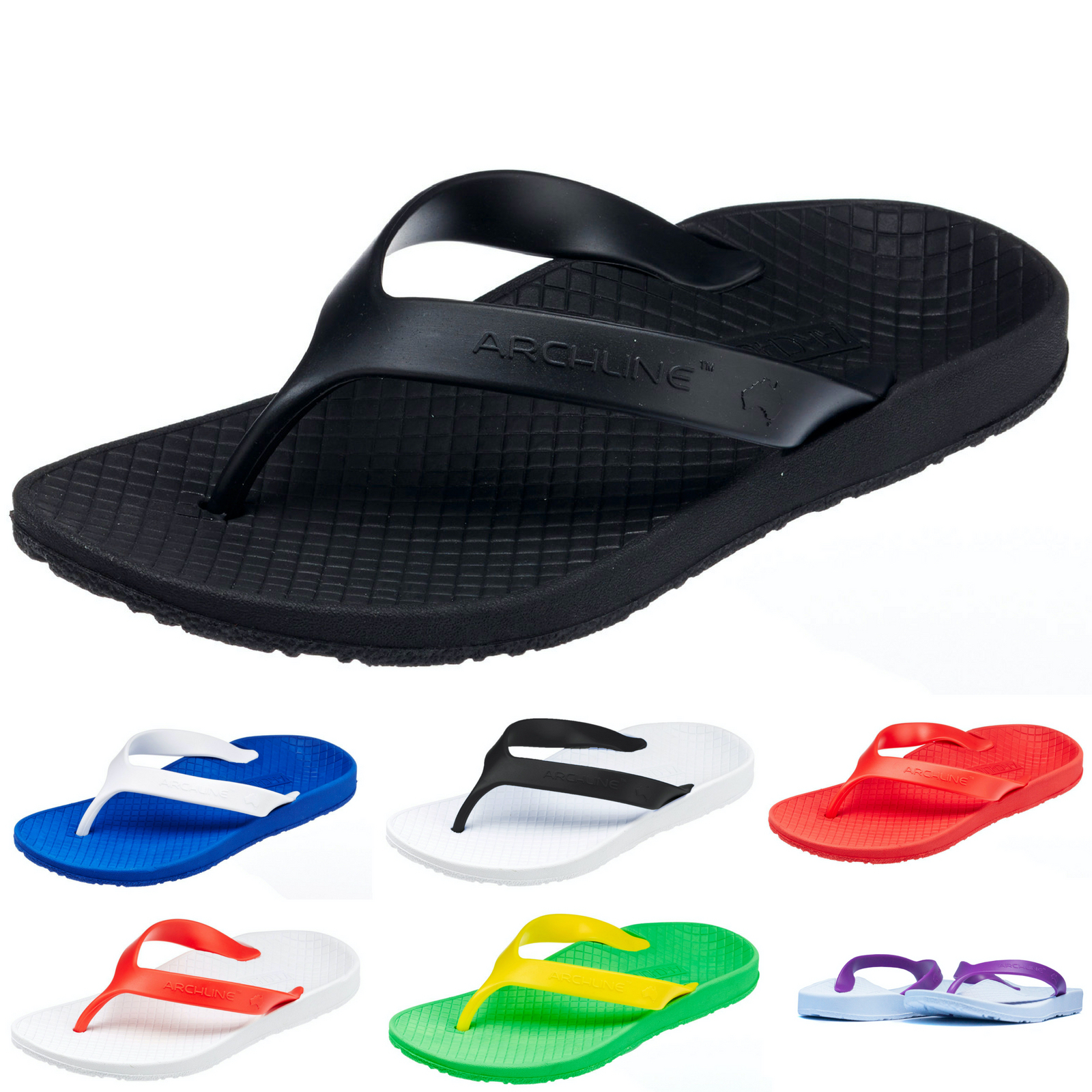 ARCHLINE Orthotic Thongs Arch Support 
