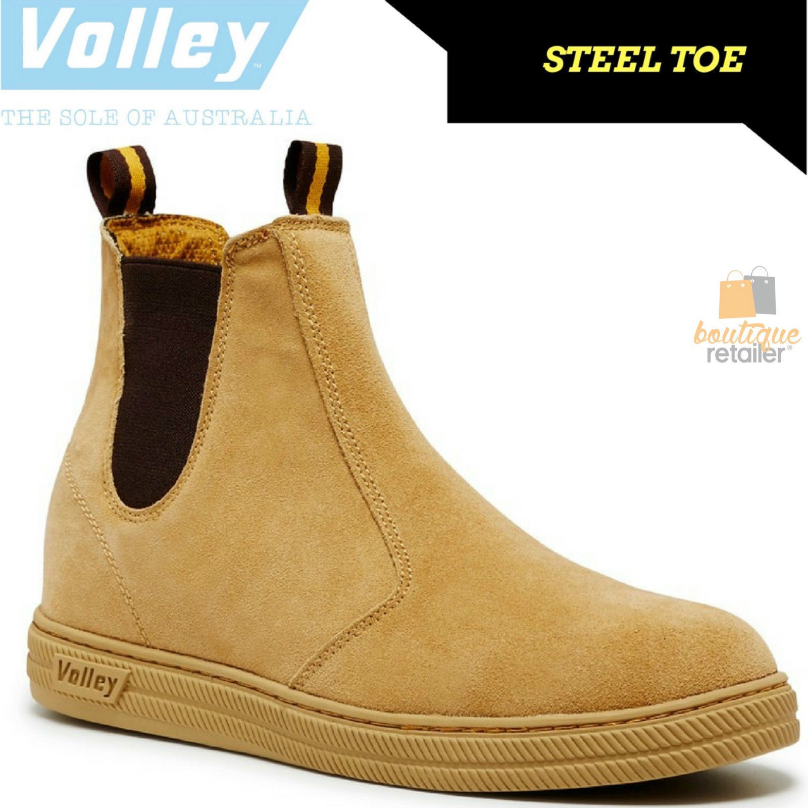volley steel cap shoes