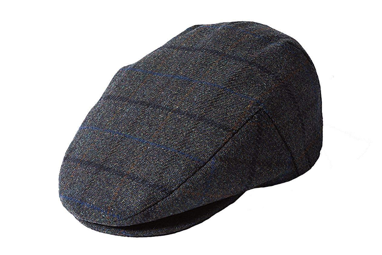 FAILSWORTH,Waterproof Flat Cap Wool Flat Driving Warm MADE IN UK Charcoal