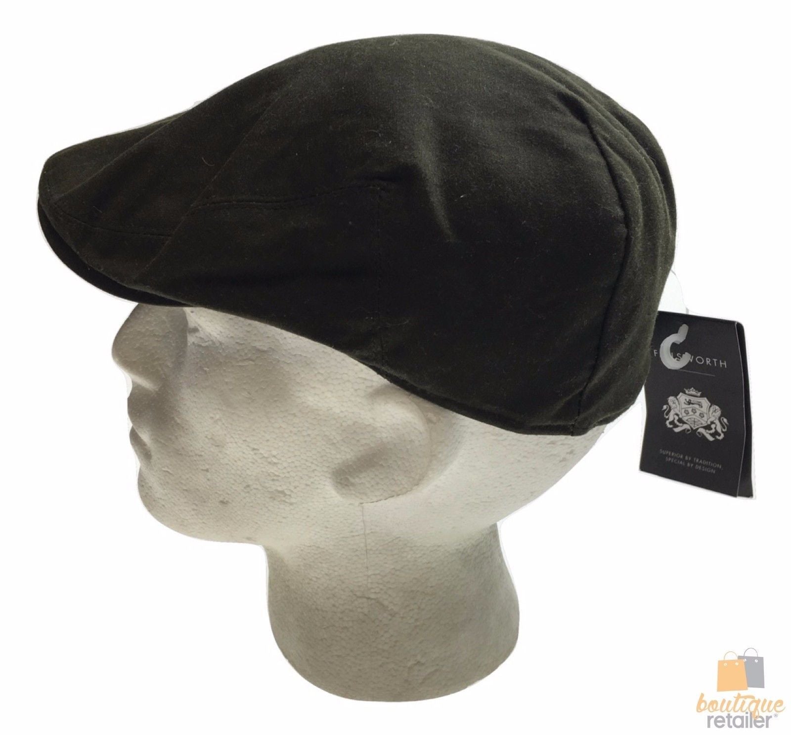 Failsworth Wax Flat Cap 100 Cotton Driving Newsboy Traditional