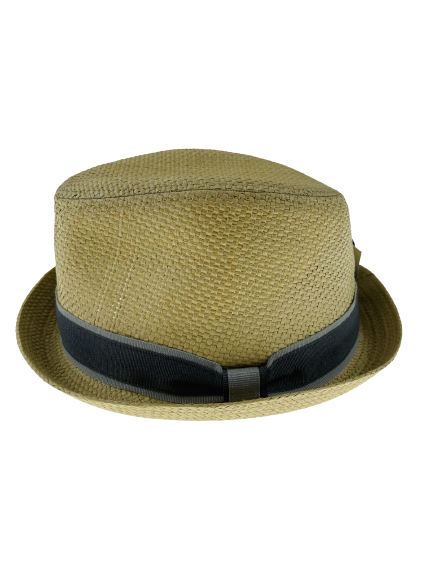 DENTS,TOYO STRAW TRILBY FEDORA HAT - NATURAL