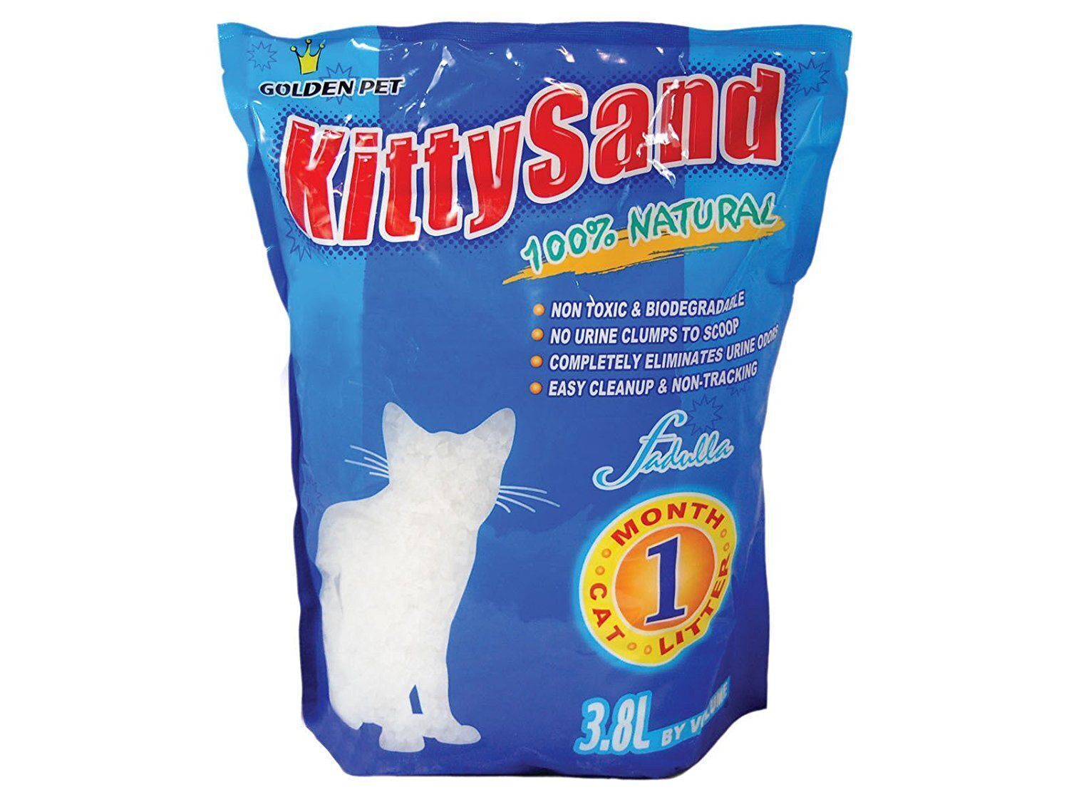 3.8L,Kitty Sand Cat Litter Kitty Crystals Silica NonToxic Natural