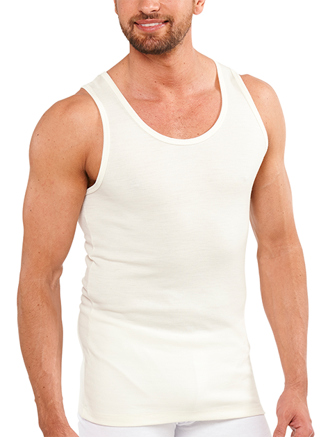 Men's,THERMAL Merino Wool Blend Singlet Top Sleeveless Warm Underwear ...