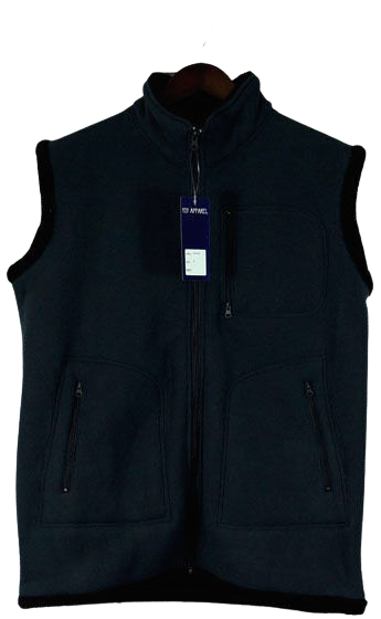 MENS SHERPA VEST Bonded Fleece Warm Winter Sleeveless Full Zip Jacket S ...