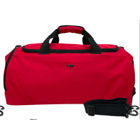 48 Litre FIB Sports Duffle Bag Duffel Gym Canvas Travel Foldable - Red