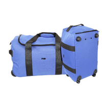 60LFIB Wheeled Travel Duffle Duffel Bag - Medium (Blue)