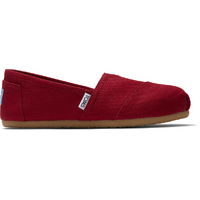TOMS Mens Espadrilles Alpargata Classic Slip On Canvas Casual Flat Shoes - Red