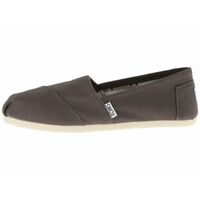 TOMS Womens Alpargata Classic Ash Canvas Sneaker Shoes Espadrilles - Grey