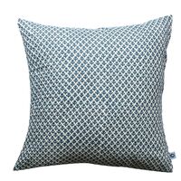 Kolka Indigo Quilted Euro Cushion Cover Sham Pillow Case Decorative - Blue