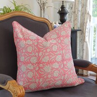 Kolka Pastel Pink Decorative Soft Cotton Voile Decorative Cushion - Pink