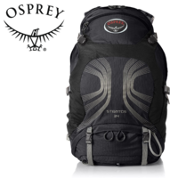 Osprey Stratos 34L Men's Backpack Hiking School Bag - Anthracite Black