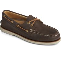 Sperry Mens Gold Cup Authentic Moccasins Leather Eye Boat Shoes - Brown